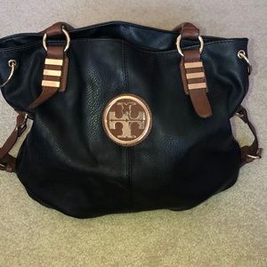 Tory Birch black slouch shoulder bag